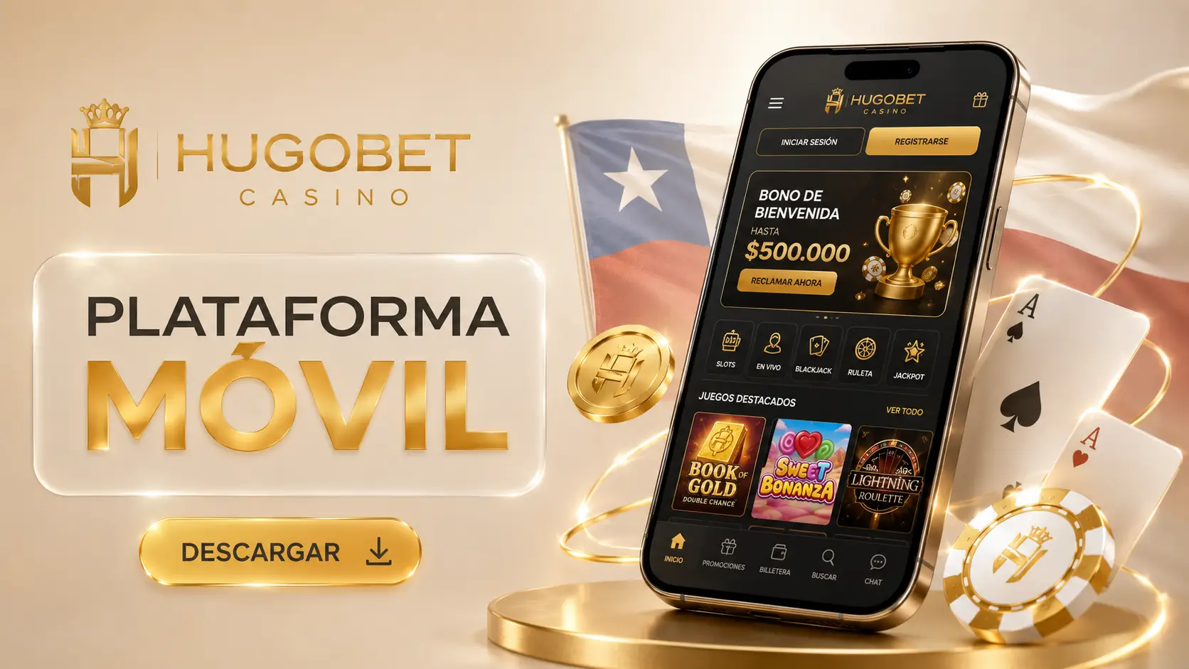 Plataforma Móvil y Aplicación Hugobet